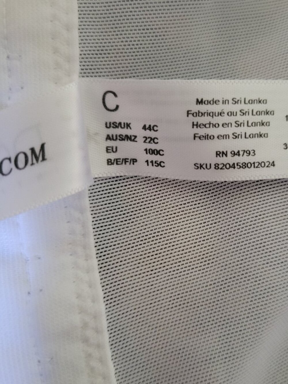 Dominique Intimate Apparel White Strapless Bustier or Corset NWOT Size 44C - Picture 6 of 6